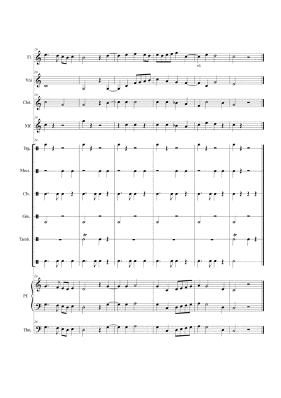 Cinta di fior un giorno Cinta di fior un giorno Large Ensemble scores gallery preview page 5