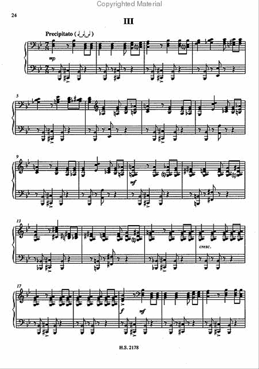 Piano Sonata No. 7, Op. 83 Piano Solo scores gallery preview page 5