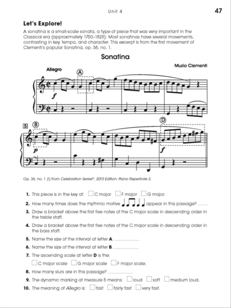Celebrate Theory 3 Collection / Songbook scores gallery preview page 3