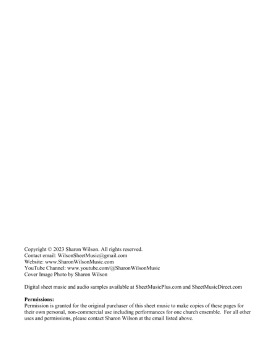 My Song Shall Be of Thee (for VIOLIN and CELLO Duet with PIANO Accompaniment) Piano Trio scores gallery preview page 2
