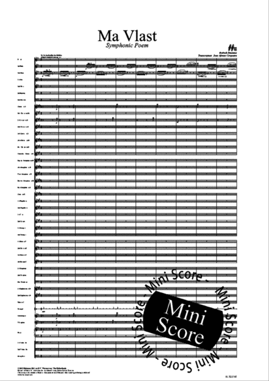 Ma Vlast Concert Band scores gallery preview page 3