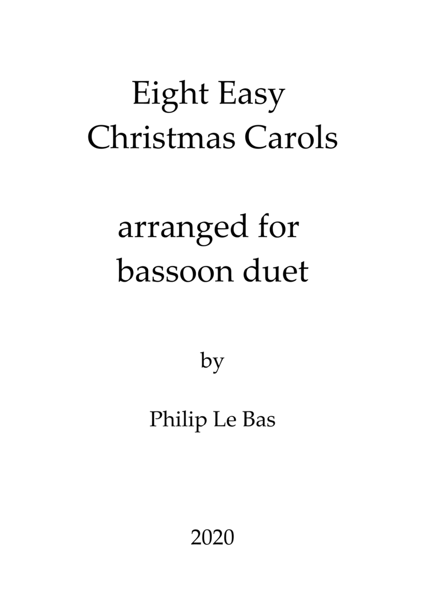 Eight Easy Christmas Carols for Bassoon Duet image number null