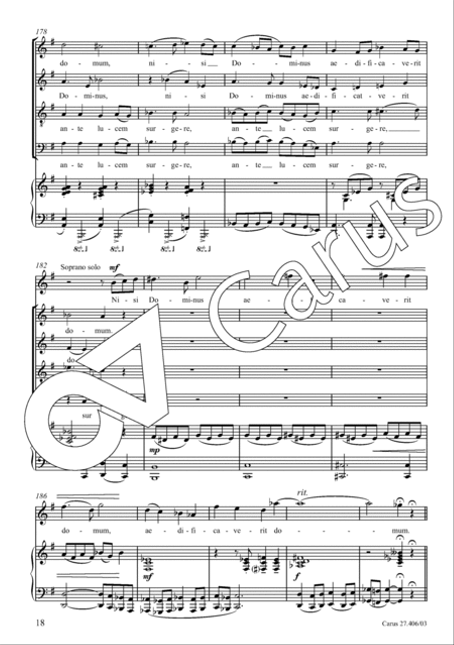 Nisi Dominus 4-Part scores gallery preview page 19