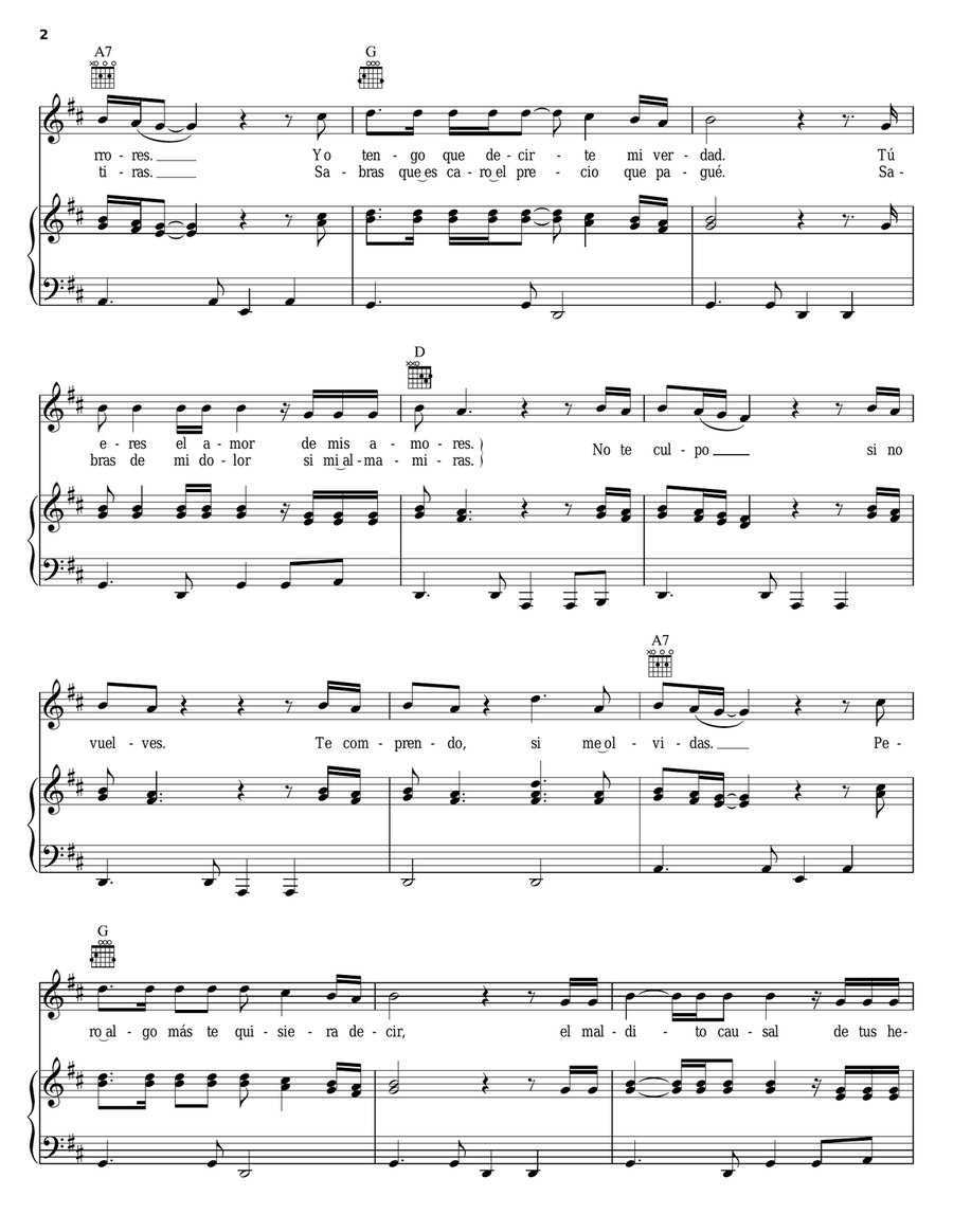 Gracias Por Tanto Amor Gracias Por Tanto Amor Piano, Vocal, Guitar scores gallery preview page 2
