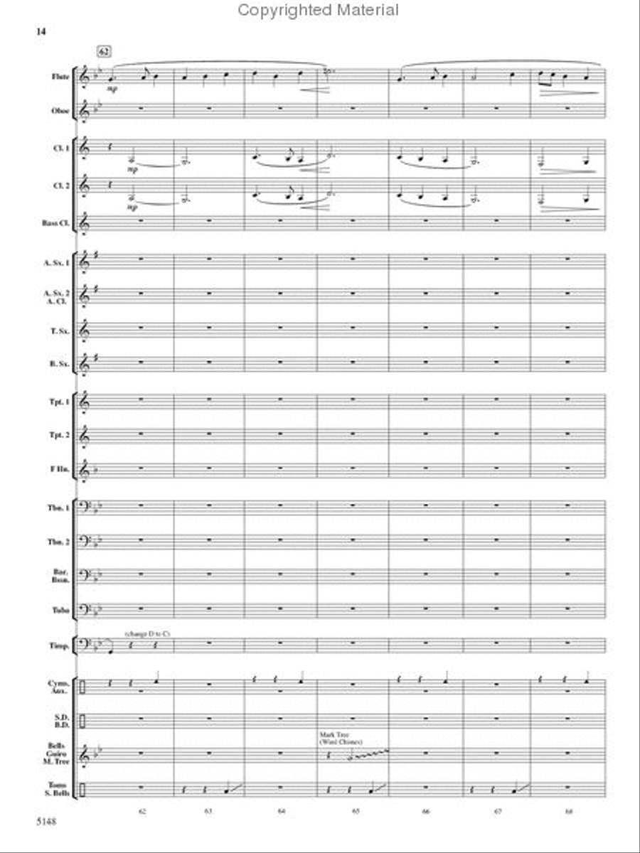 Fire Dance Concert Band scores gallery preview page 13