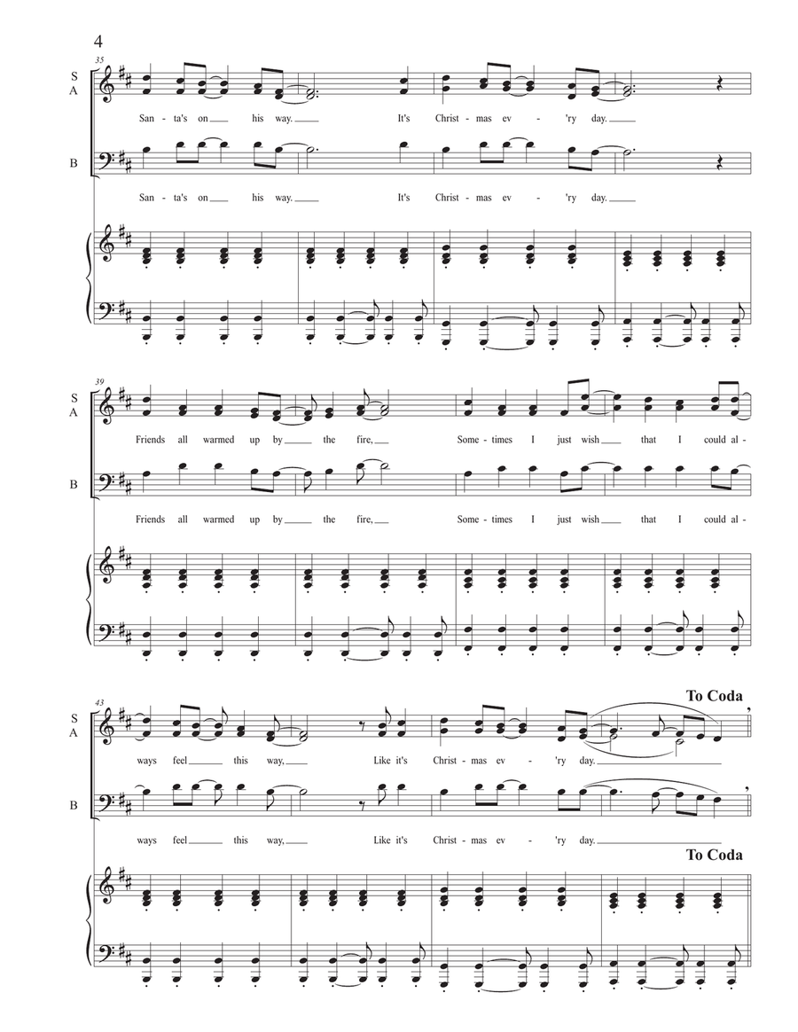 Christmas Every Day 3-Part scores gallery preview page 4