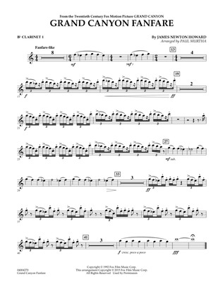 Grand Canyon Fanfare - Bb Clarinet 1