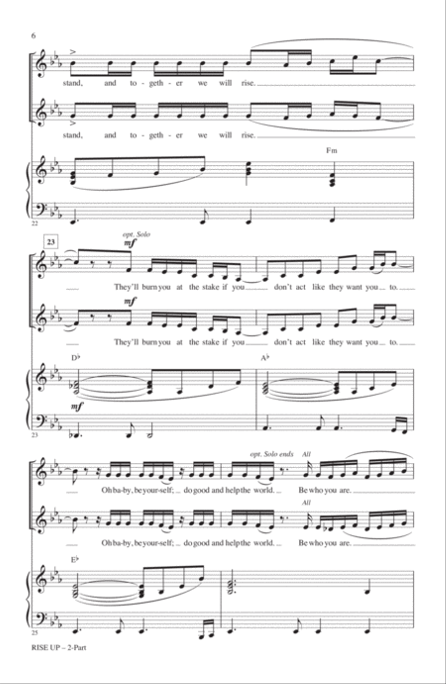 Rise Up (from Epic) 2-Part scores gallery preview page 5