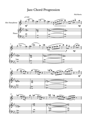 Jazz Chord Progression - Alto Sax