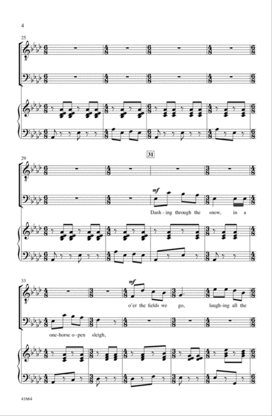 Jingle Bells (Sort Of) Choir scores gallery preview page 3