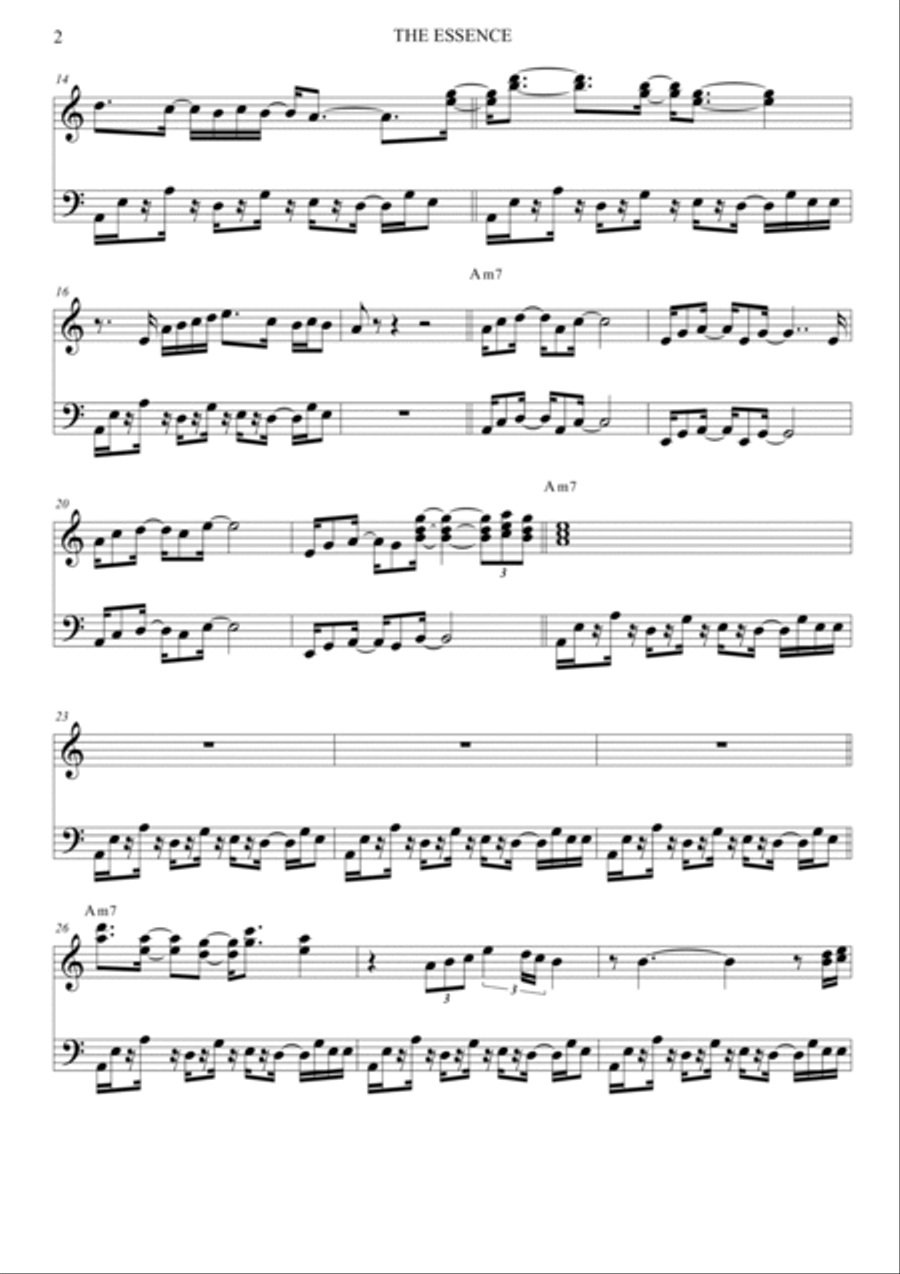 The Essence Piano Solo scores gallery preview page 3