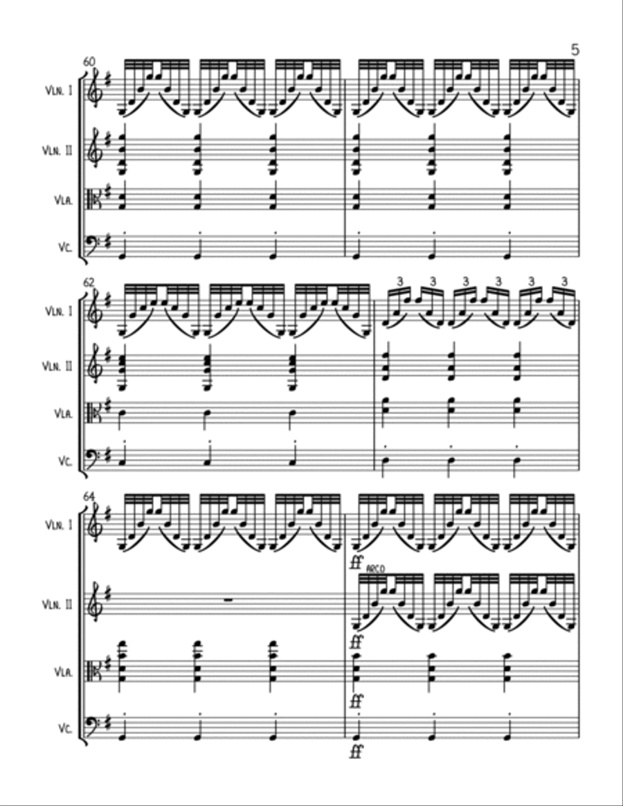 Boccherini Music from MASTER AND COMMANDER - String Quartet String Quartet scores gallery preview page 5