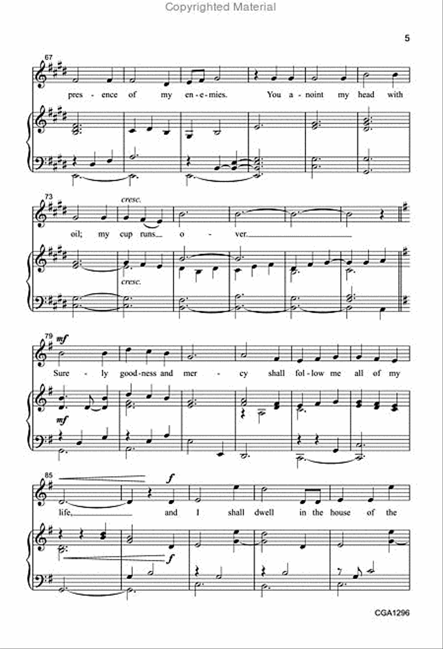 The 23rd Psalm The 23rd Psalm 2-Part scores gallery preview page 5