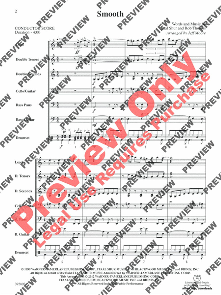 Smooth Smooth Steel Drum Band scores gallery preview page 3
