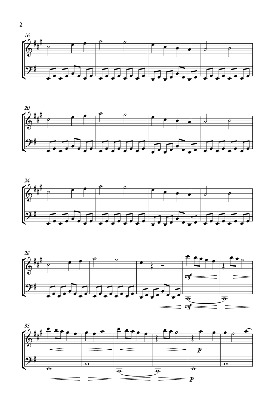 Lovely B-Flat Clarinet scores gallery preview page 2