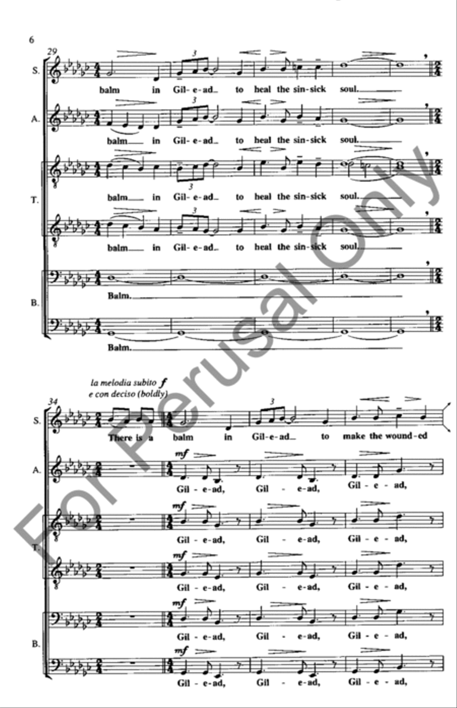 Balm In Gilead Balm In Gilead 4-Part scores gallery preview page 5