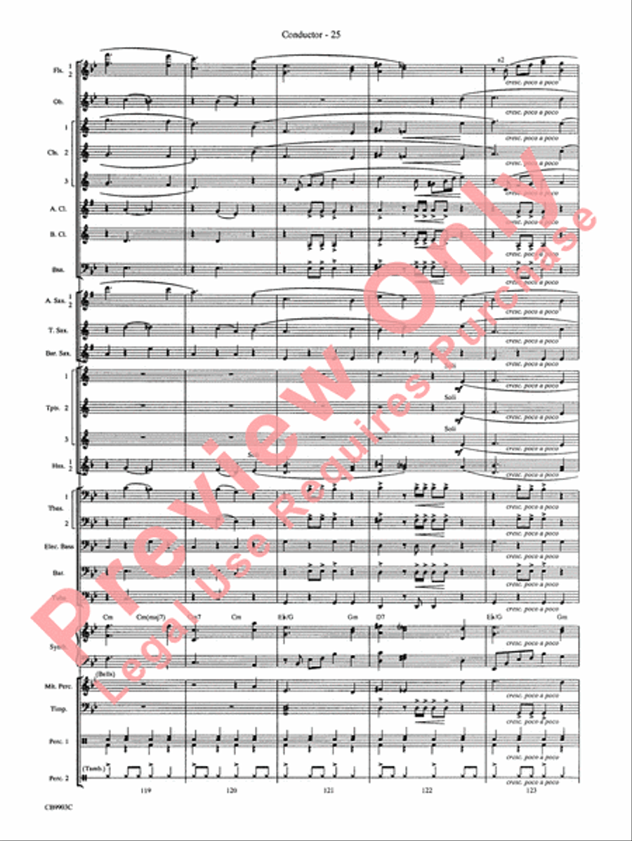 007 -- A James Bond Medley Concert Band scores gallery preview page 28