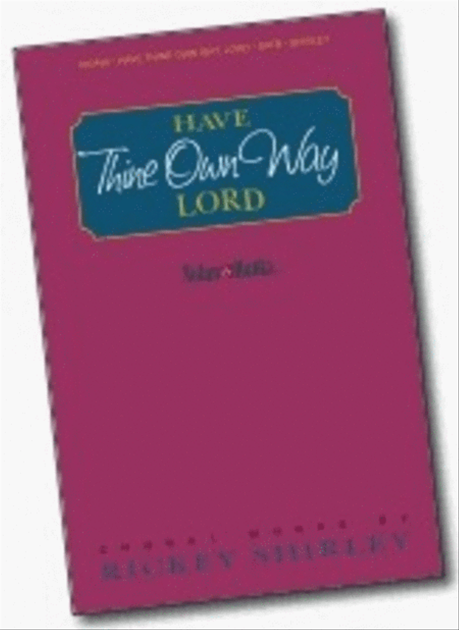 Thine Own Way - SATB 4-Part scores gallery preview page 1