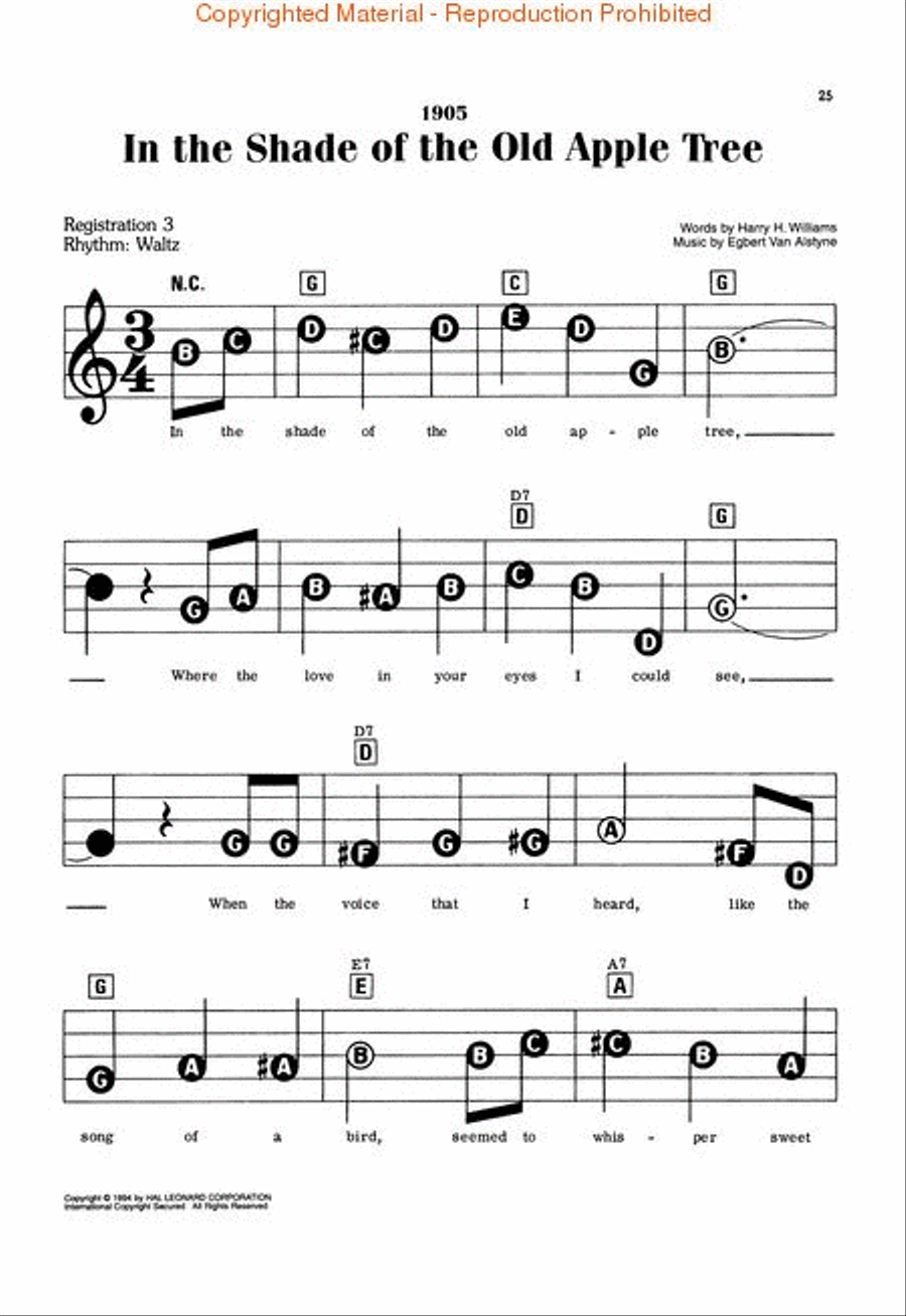 One Hundred Years of Song Electronic Keyboard scores gallery preview page 3