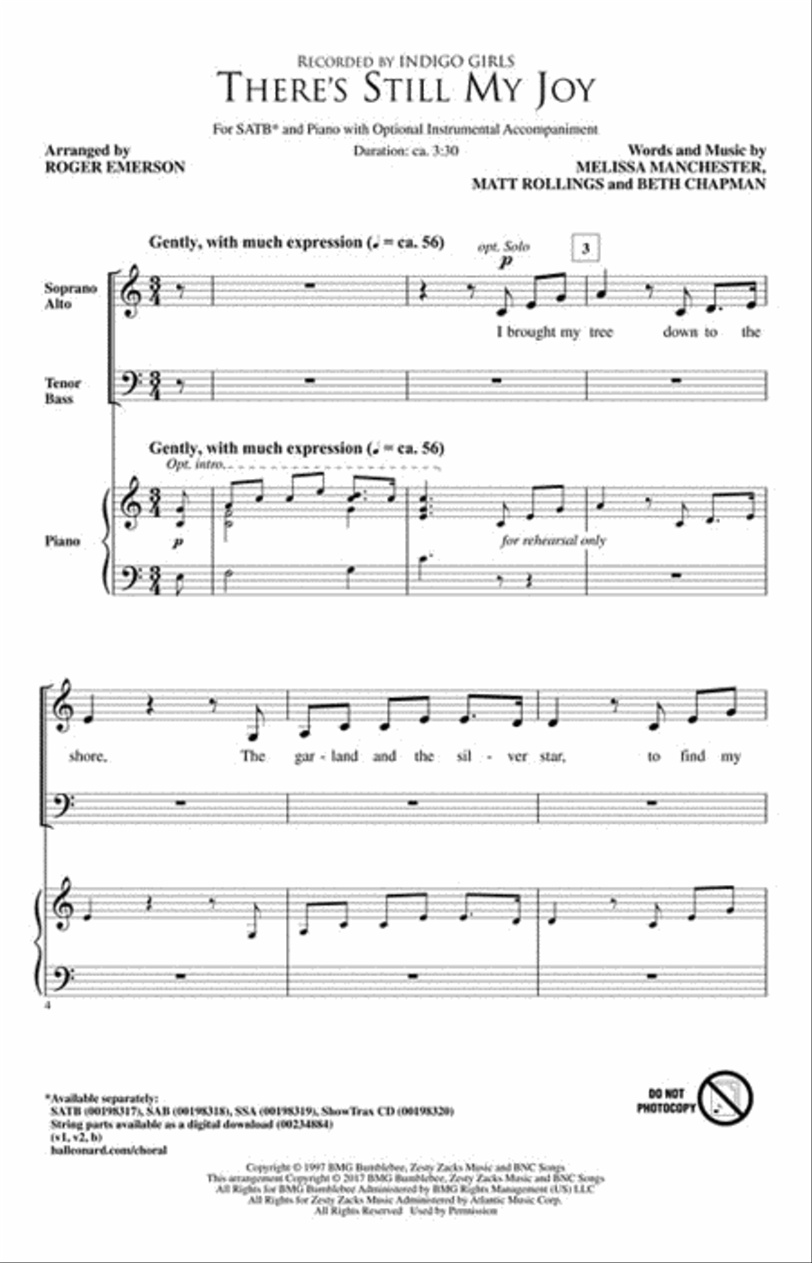 There's Still My Joy There's Still My Joy 4-Part scores gallery preview page 2