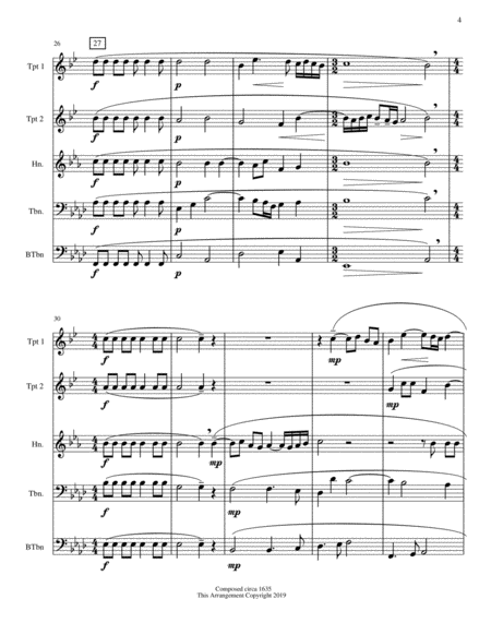 Miserere Mei Deus - Gregorio Allegri - Brass Quintet