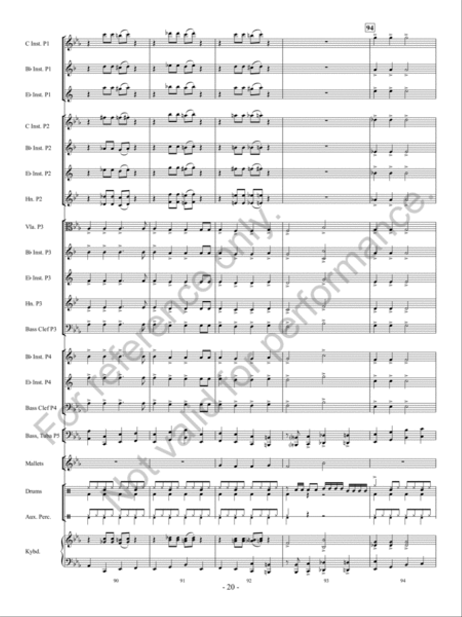 Santa Rocks The House Concert Band - Sheet Music page 21