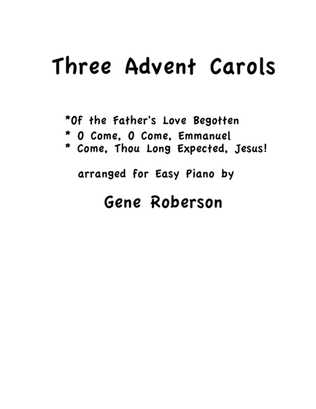 Three Advent Carols Entry in Easy Piano contest 2016