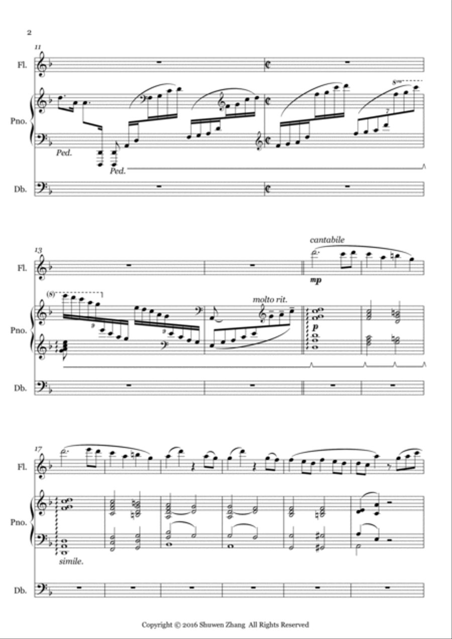 Trio Fantasia in d minor Small Ensemble scores gallery preview page 2