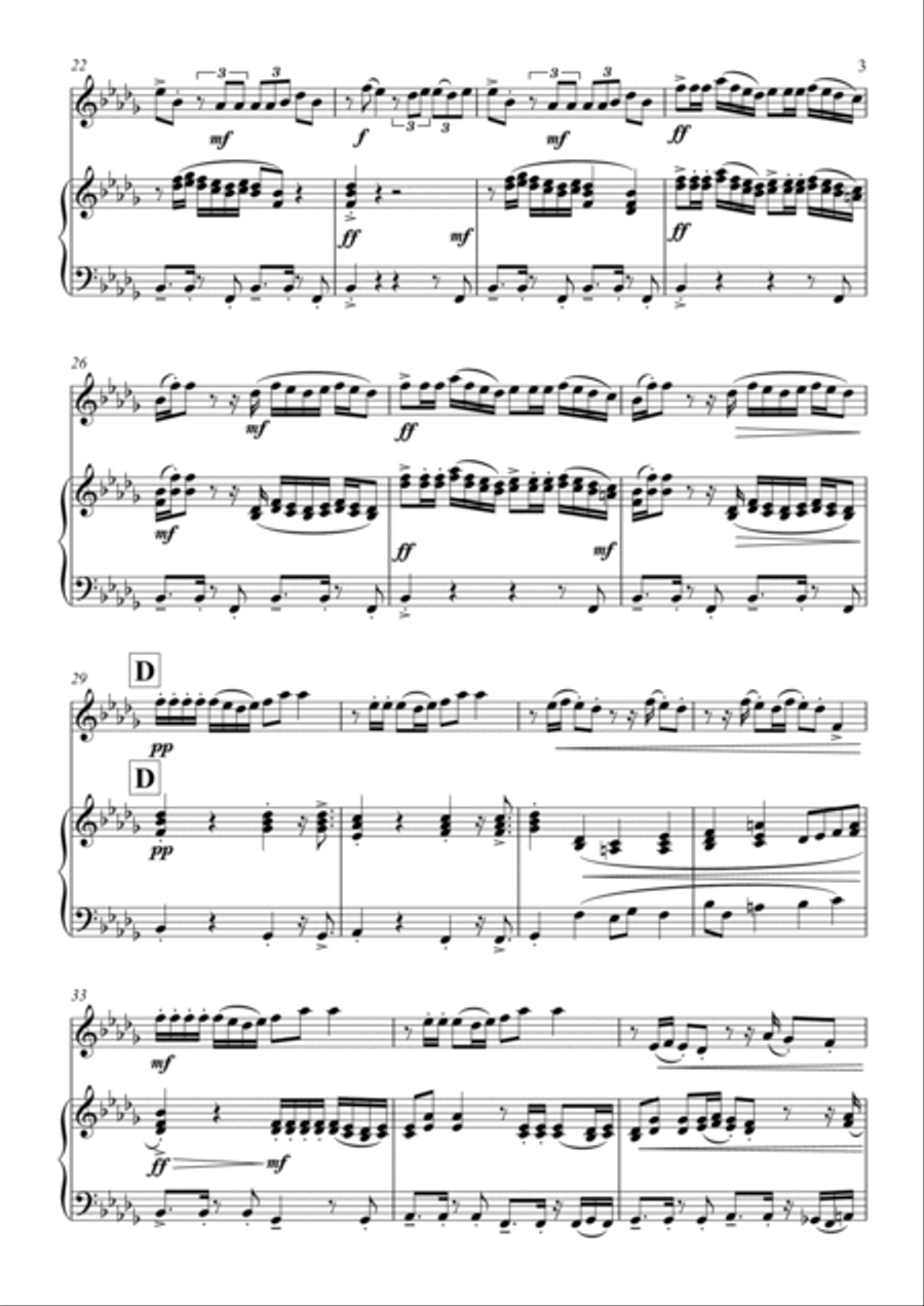 Hips Don't Lie Flute Solo scores gallery preview page 3