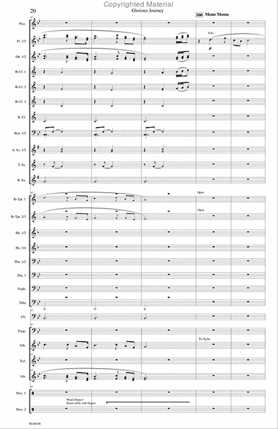 Glorious Journey Concert Band scores gallery preview page 23