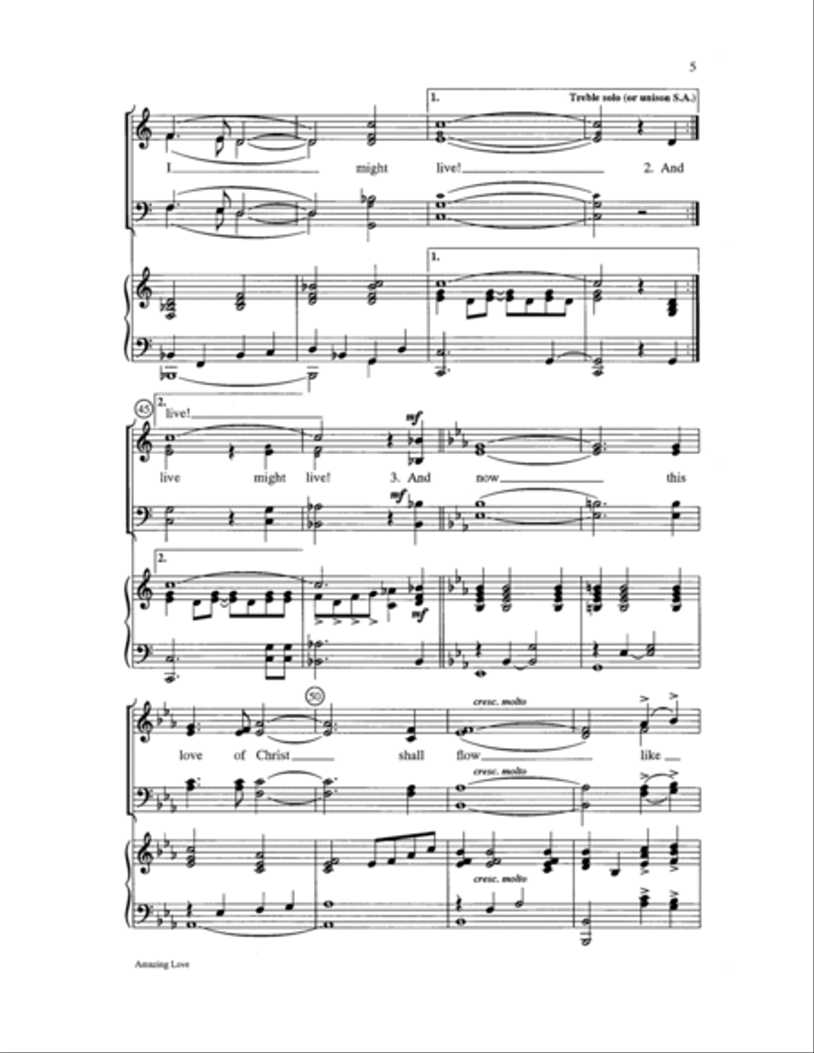 Amazing Love Choir scores gallery preview page 5