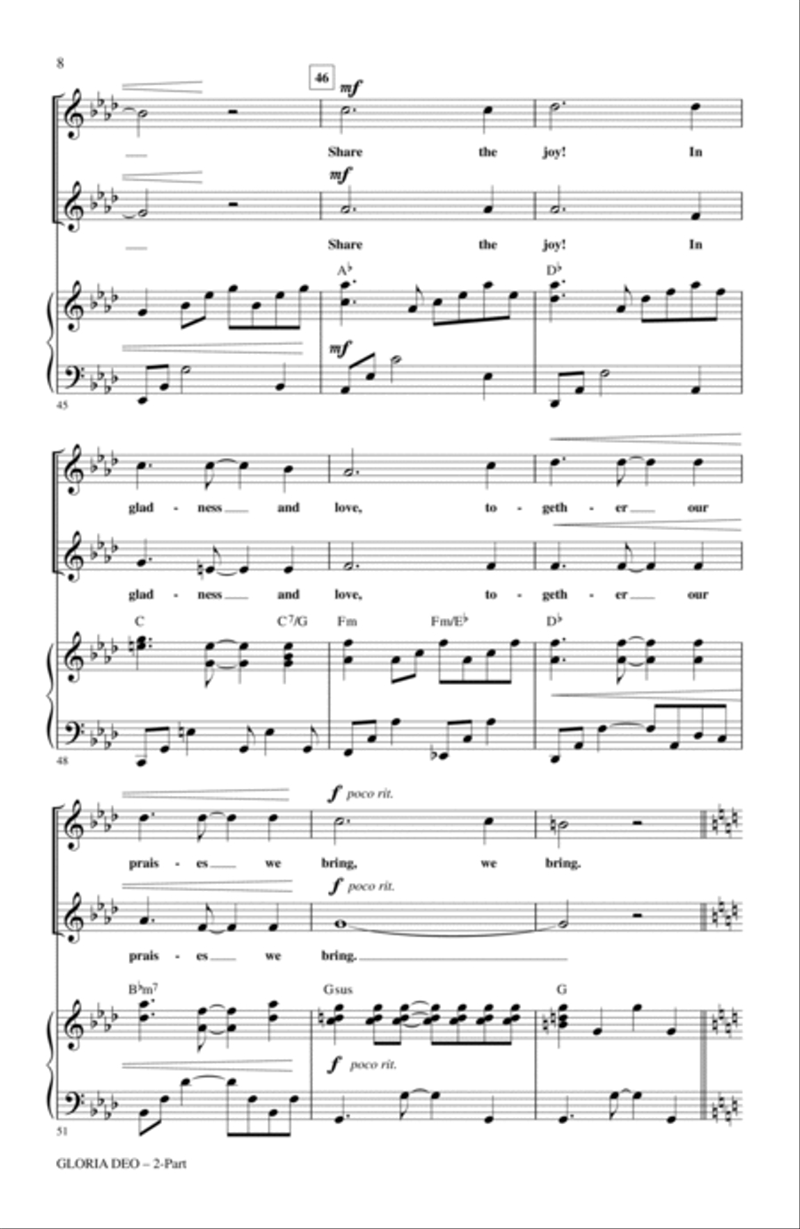 Gloria Deo 3-Part scores gallery preview page 6