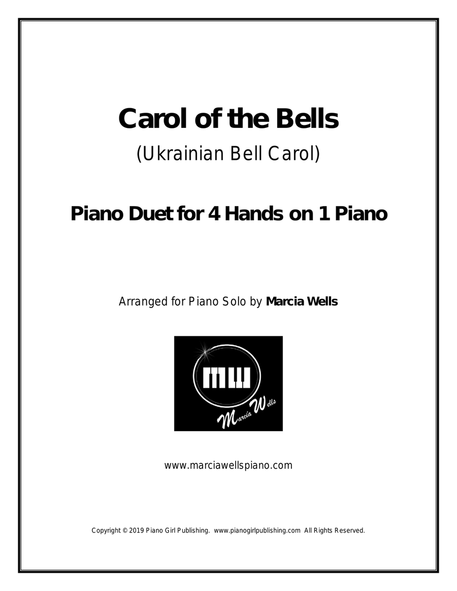 Carol of the Bells (Ukrainian Bell Carol) Piano Duet 1 Piano, 4-Hands scores gallery preview page 1