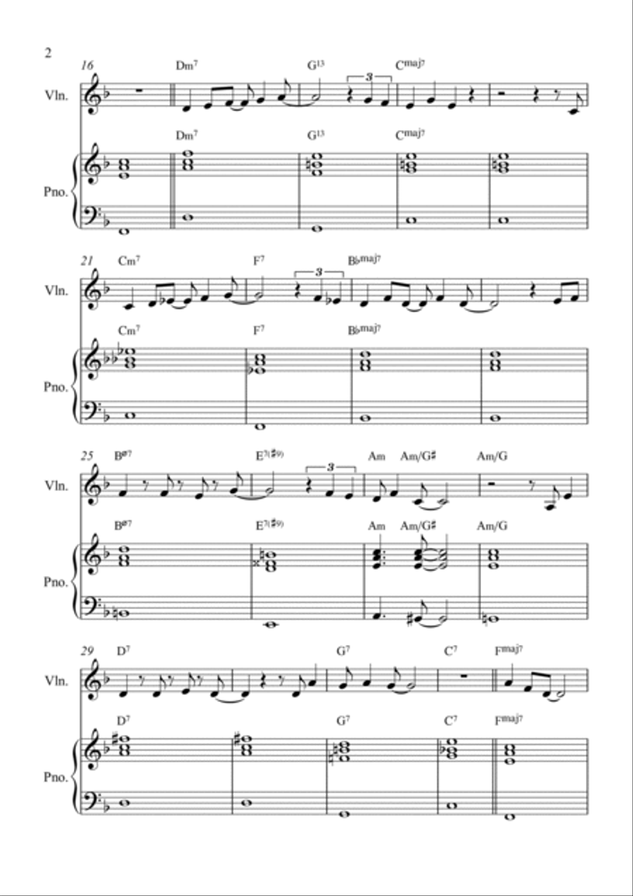 Castaways Violin Solo scores gallery preview page 2