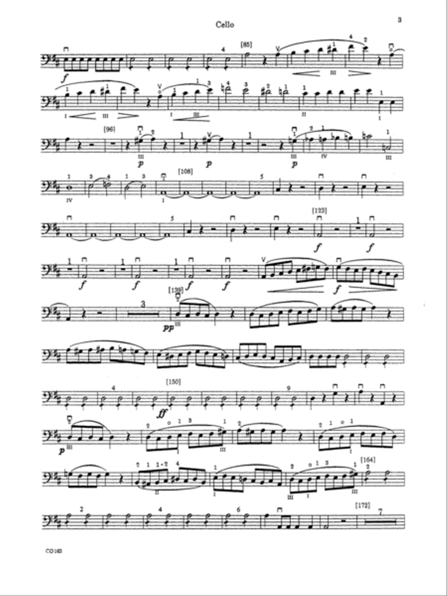 The Marriage of Figaro -- Overture: Cello Full Orchestra scores gallery preview page 2