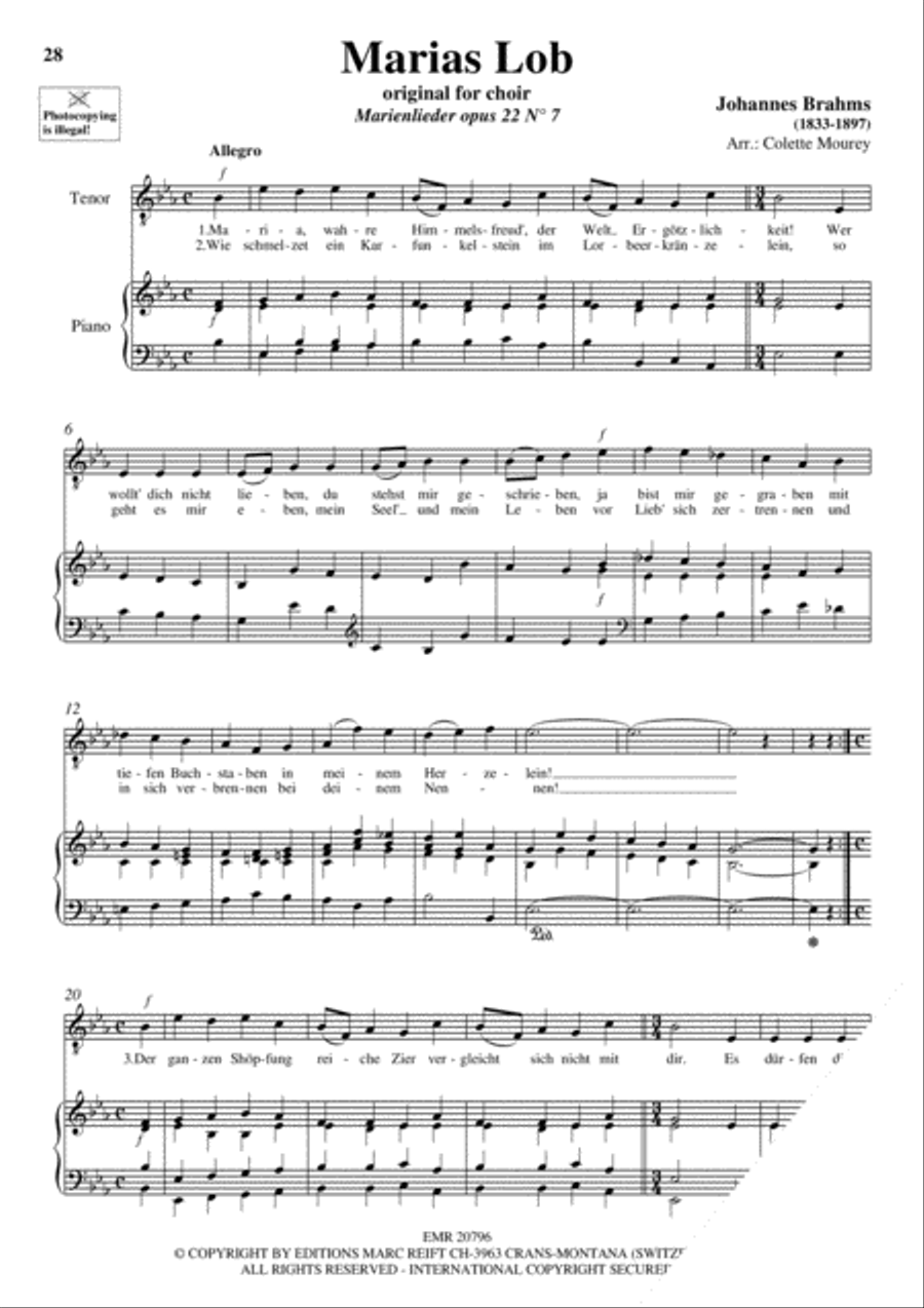 100 Ave Maria Volume 1 100 Ave Maria Volume 1 Tenor Voice scores gallery preview page 12