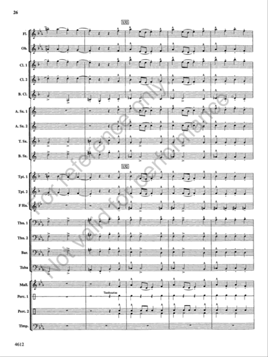 Themes from the Nutcracker Concert Band scores gallery preview page 27