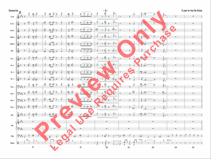 Flight of the Foo Birds Jazz Ensemble scores gallery preview page 29