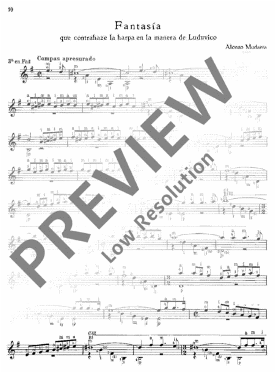 Hispanae Citharae Ars Viva Guitar scores gallery preview page 19