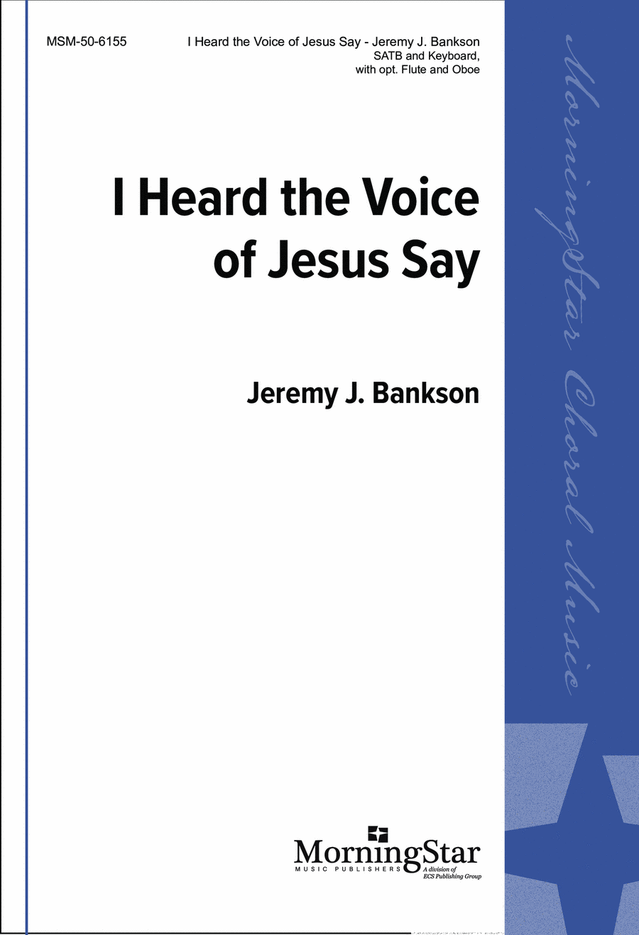 I Heard the Voice of Jesus Say 4-Part scores gallery preview page 1