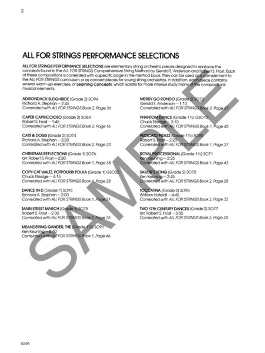 Toccatina - Score String Orchestra scores gallery preview page 2