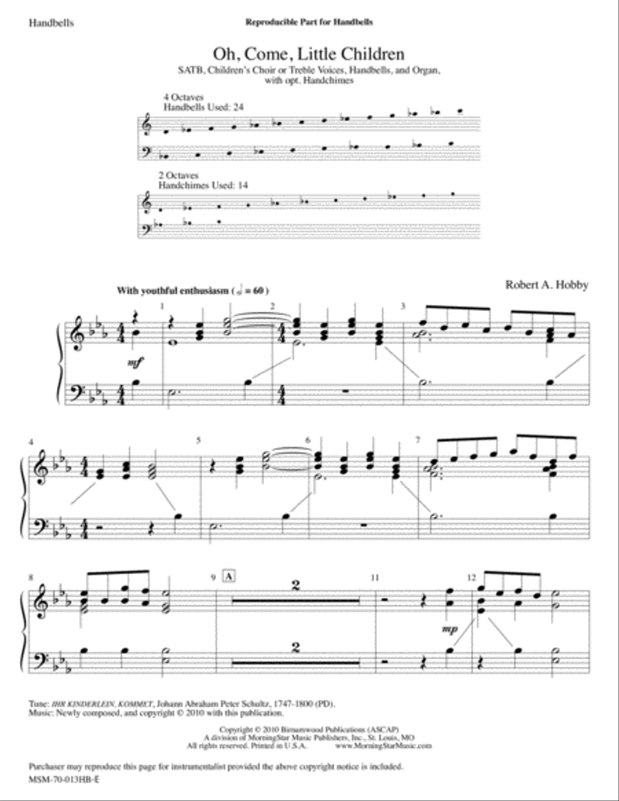 Holy Light A Candlelight Service of Carols (Downloadable Handbell Parts) Choir scores gallery preview page 6