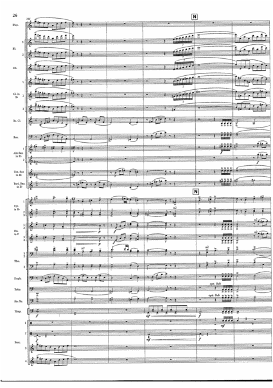 Cry of the Last Unicorn Concert Band scores gallery preview page 26
