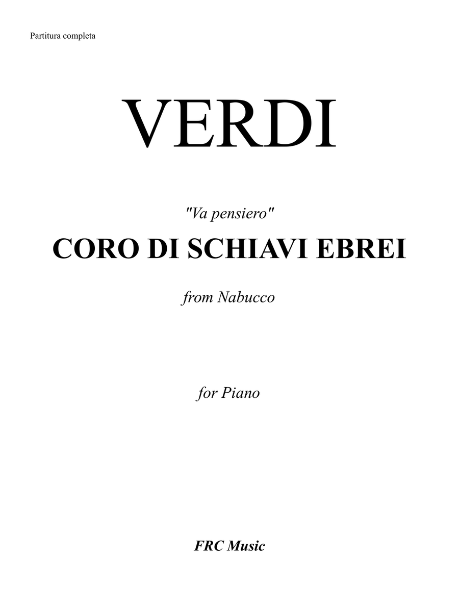 Coro di Schiavi Ebrei” from Nabucco (