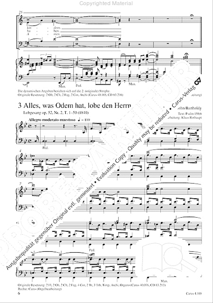 Choral collection Mendelssohn - editionchor Choir scores gallery preview page 7