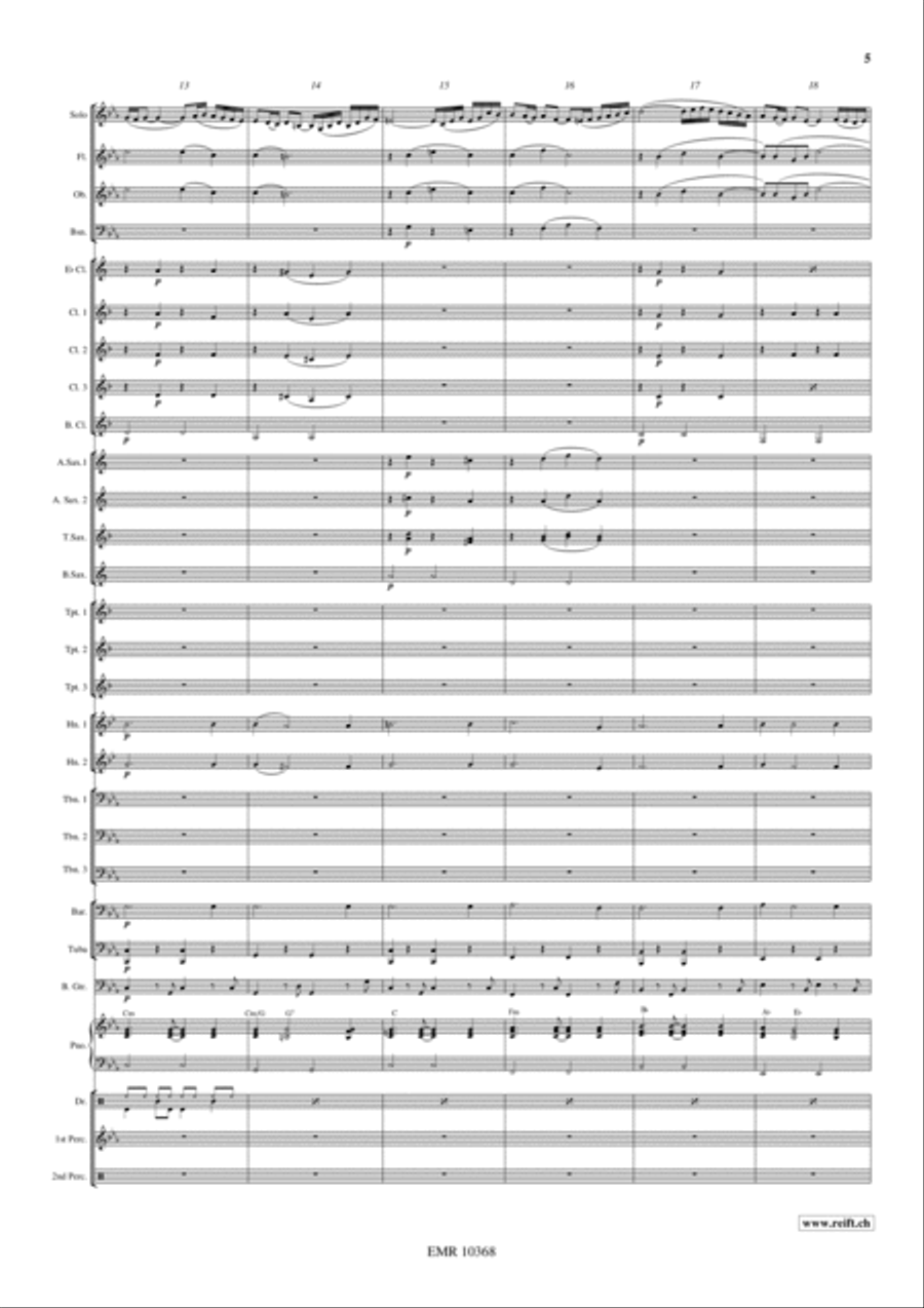 Concerto Pour Une Voix Concert Band scores gallery preview page 6
