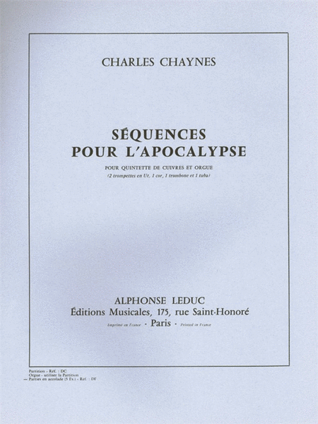 Sequences Pour L'apocalypse (sextet-brass)