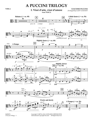 A Puccini Trilogy - Viola