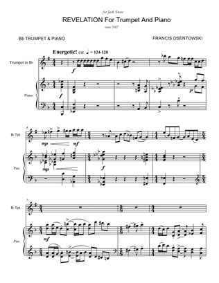 REVELATION for Bb TRUMPET AND PIANO (Score & Solo Part)