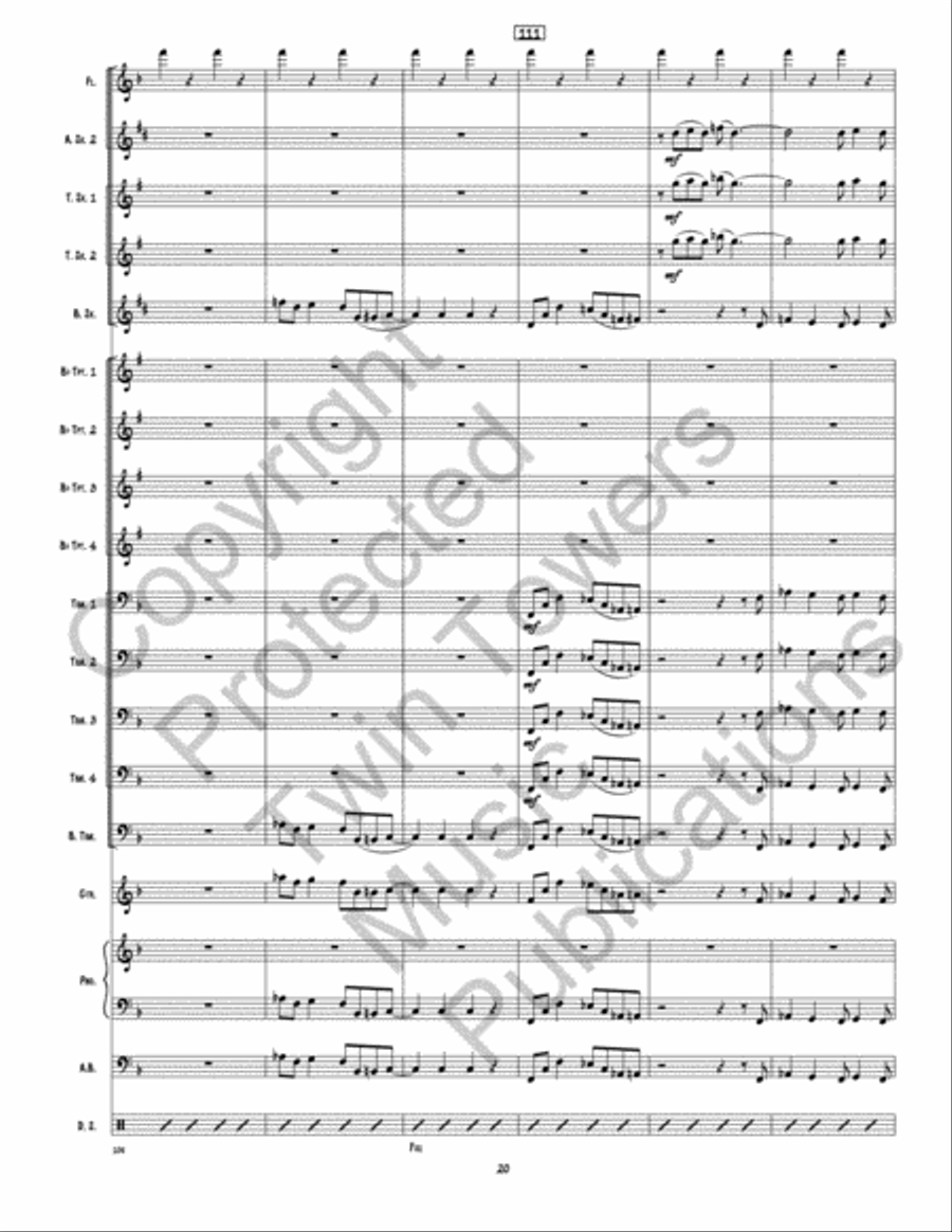 Back This Thang Up Jazz Ensemble scores gallery preview page 21